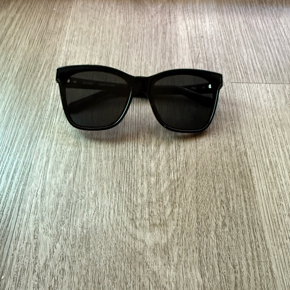 quay australia after party black square oversized statement sunglasses eyewear